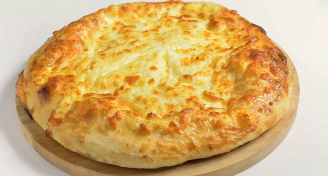 Рецепт: Лепешка с сыром в духовке на кефире - калорийность, состав, описание
