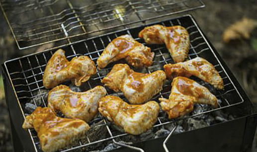 Крылышки куриные на сковороде