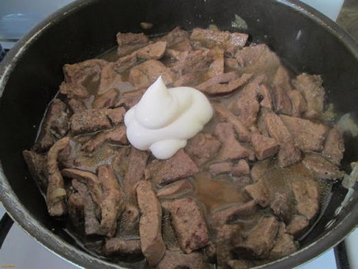 Куриная печень на майонезе с чесноком - вкусный рецепт с пошаговыми фото