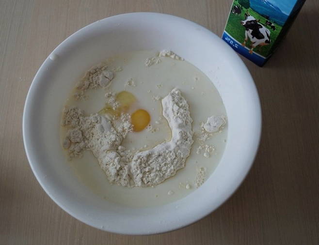 Клецки из молока, яйца и мука для супа