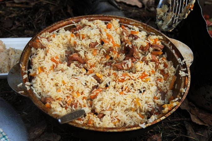 Соотношение риса и воды для плова в казане