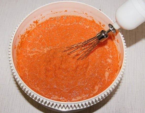 Морковные кексы в силиконовых формочках