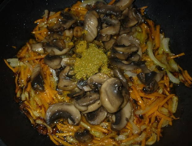 Плов с грибами рецепт с фото пошагово в казани