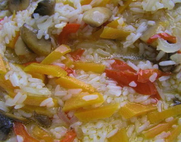 Овощной плов с рисом