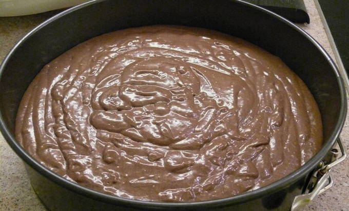 Шоколадно-творожный кекс в мультиварке
