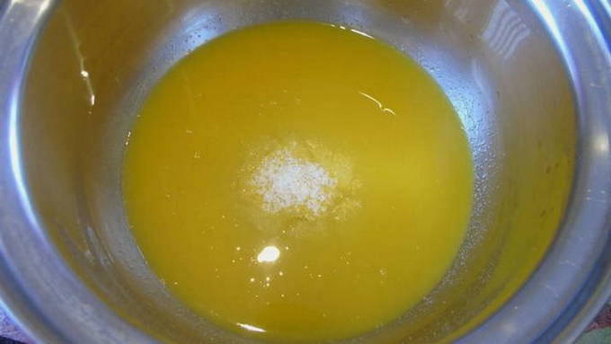 Постный кекс на апельсиновом соке в духовке
