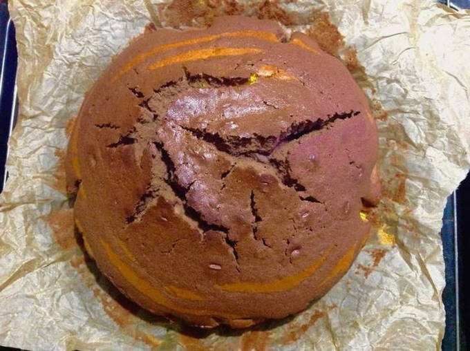 Тыквенно-шоколадный кекс 