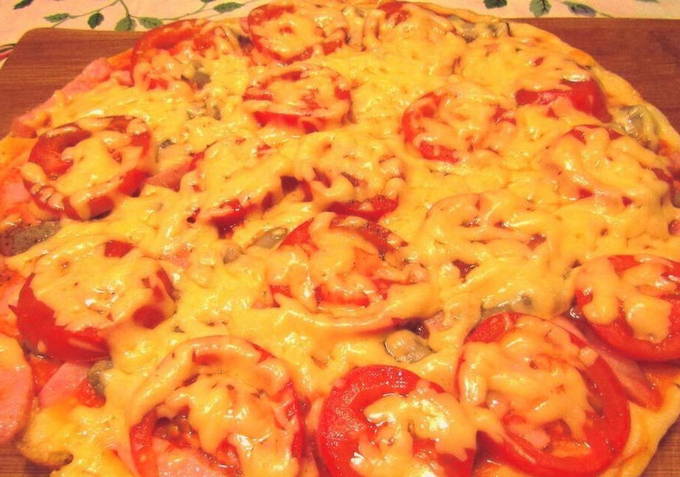 Оригинальная и очень вкусная картофельная пицца на сковороде – фото рецепт пошаговый