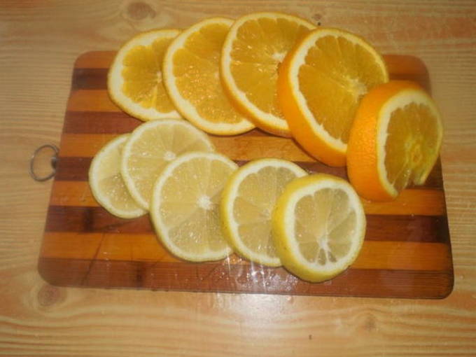 Березовый сок с лимоном и апельсином на зиму