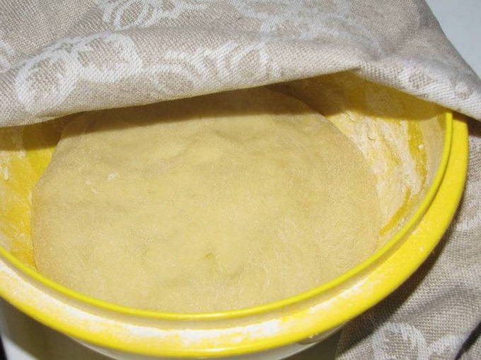 Пирог с брусникой из дрожжевого теста со сметаной заливкой