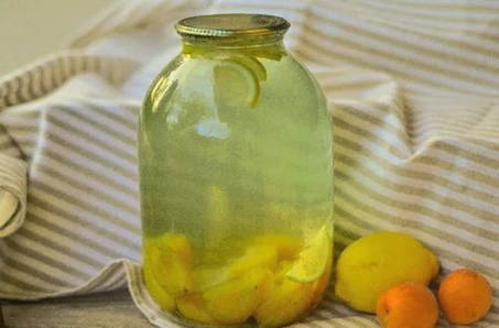 Компот из абрикосов без стерилизации с лимонной кислотой на зиму