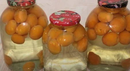 Компот из абрикосов без стерилизации в 3 литровых банках на зиму