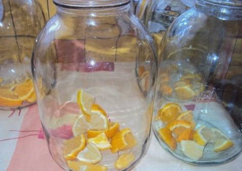 Абрикосовый компот с апельсином и лимоном на 3-литровую банку на зиму