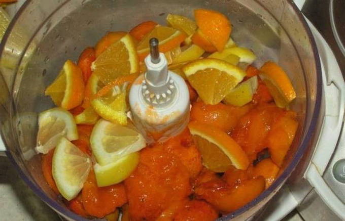 Абрикосовое варенье с апельсином без варки