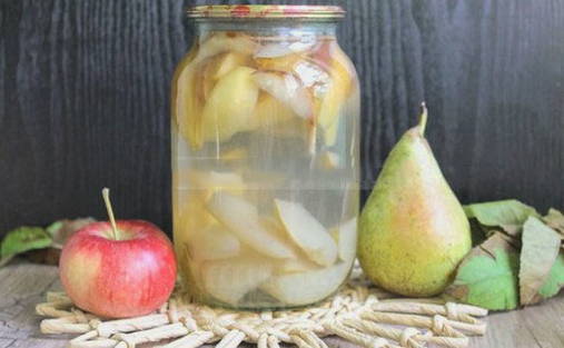 Компот из груш и яблок на 3 литровую банку на зиму