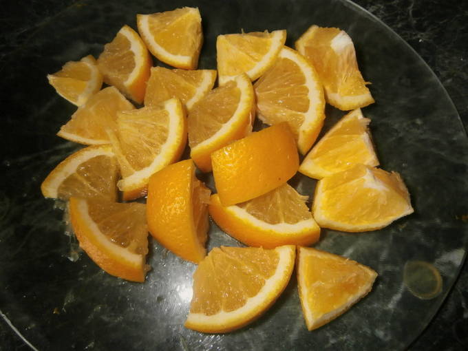 Компот из нектаринов и апельсинов на зиму