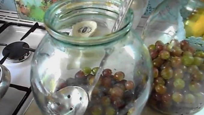 Компот из винограда с лимонной кислотой на 3-литровую банку на зиму