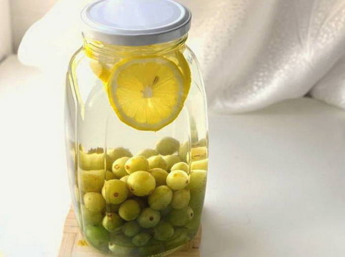 Компот из винограда с лимоном на 3-литровую банку на зиму