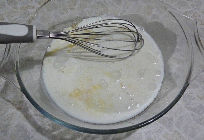 Цветаевский пирог с замороженной малиной