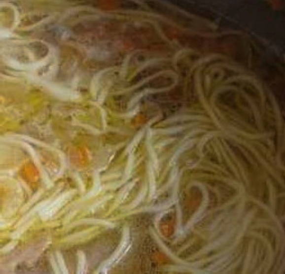Куриный суп с лапшой без картошки