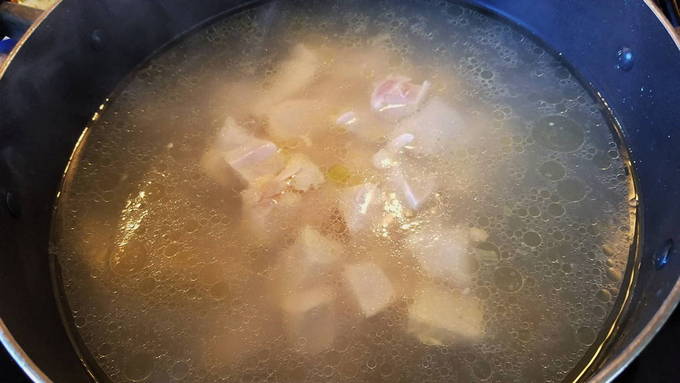Суп-пюре из картофеля и курицы