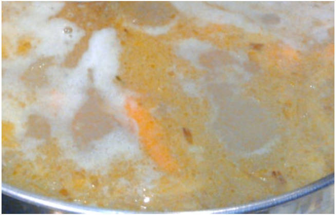 Суп с рисом и рыбной консервой