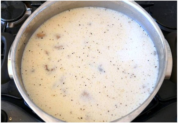 Суп-пюре из шампиньонов с плавленым сыром