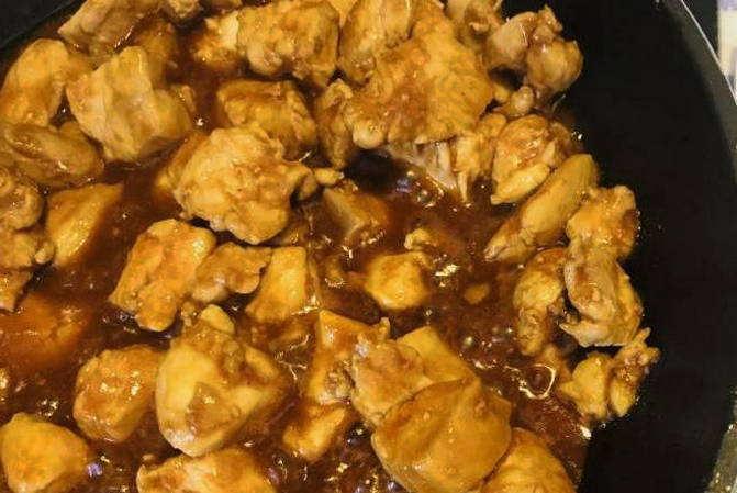 Курица в соусе терияки на сковороде