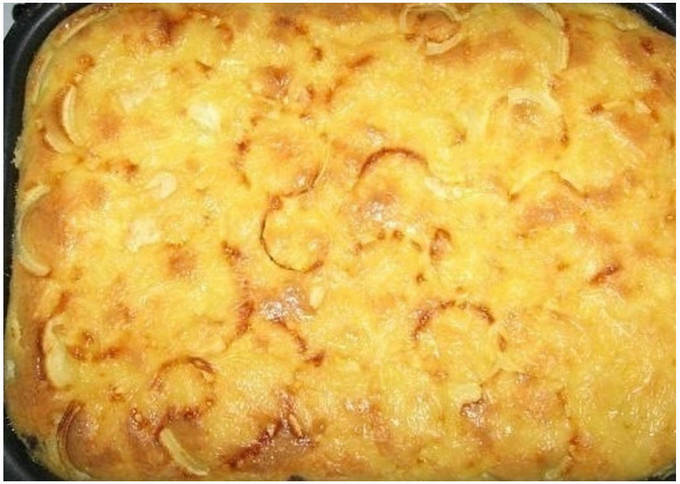 Картошка с фаршем под сыром в духовке