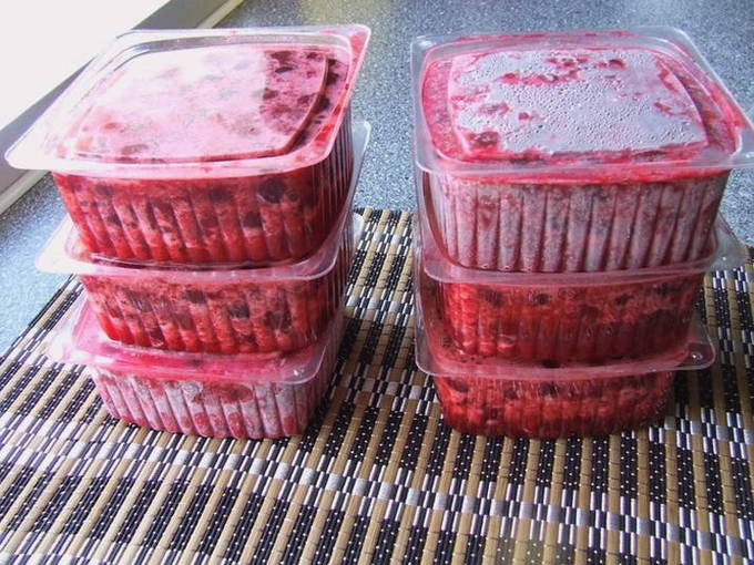 Желе из замороженных ягод с желатином