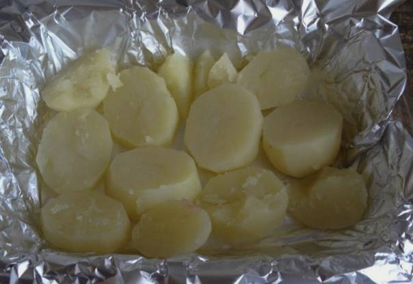 Зубатка с картошкой в духовке