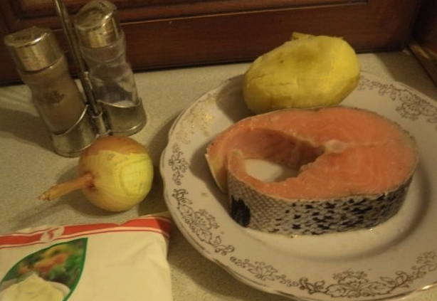 Семга с картошкой в фольге в духовке
