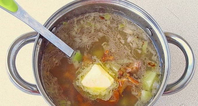 Суп из свежих шампиньонов с картошкой