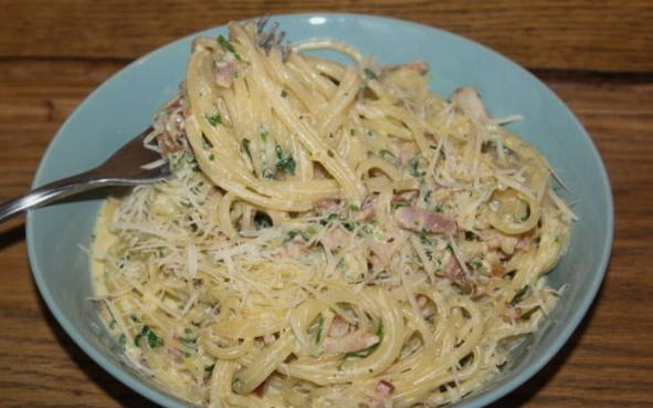 Вкуснейшие спагетти с колбасой - оригинальный рецепт с пошаговыми фото