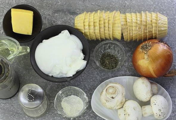 Тарталетки с сыром и грибами в духовке