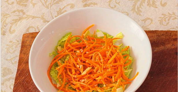 Салат «Анастасия» с корейской морковью