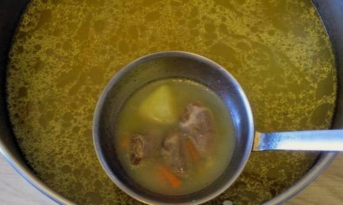 Суп из куриных сердечек