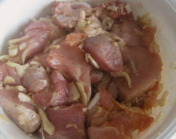 Шашлык из свинины в рукаве в духовке