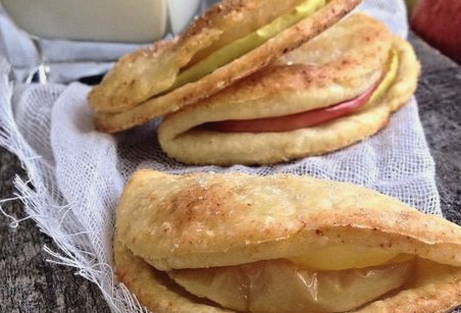 Творожное печенье с яблоками