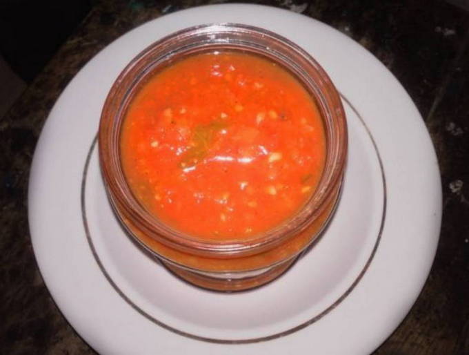 Соус из помидор и болгарского перца на зиму