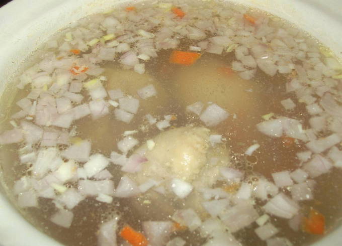 Куриный суп без зажарки