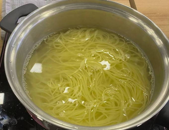 Спагетти вонголе