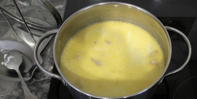 Суп из форели с плавленым сыром