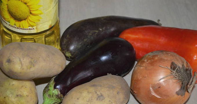 Запечённые овощи в рукаве в духовке