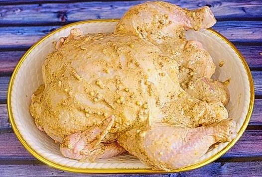 Запеченная курица без фольги в духовке