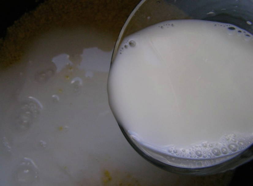 Пшенная каша на молоке в мультиварке Поларис