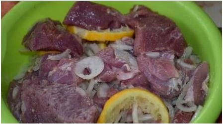 Маринад с лимоном для шашлыка из свинины