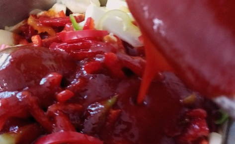 Тещин язык из кабачков с томатной пастой на зиму