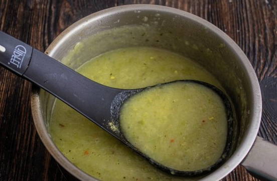 Постный суп-пюре из кабачков