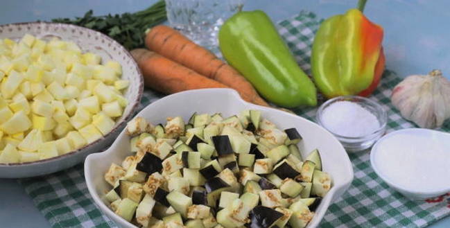Салат из баклажанов и кабачков на зиму